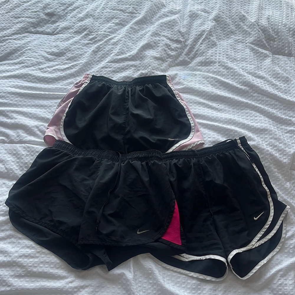 bundle of nike runner shorts size xs+small